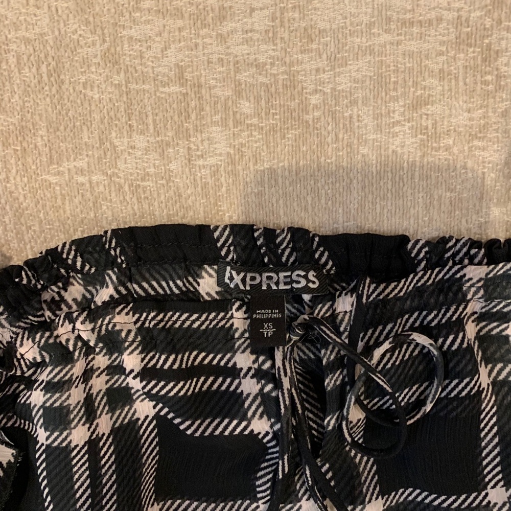 Fuzzy Cardigan, Plaid Tank, Necklace, Beanie - Picture 6 of 8